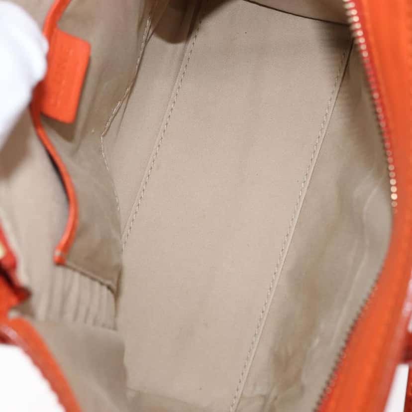 Celine Luggage Bag Orange Leather Good condition - Box View