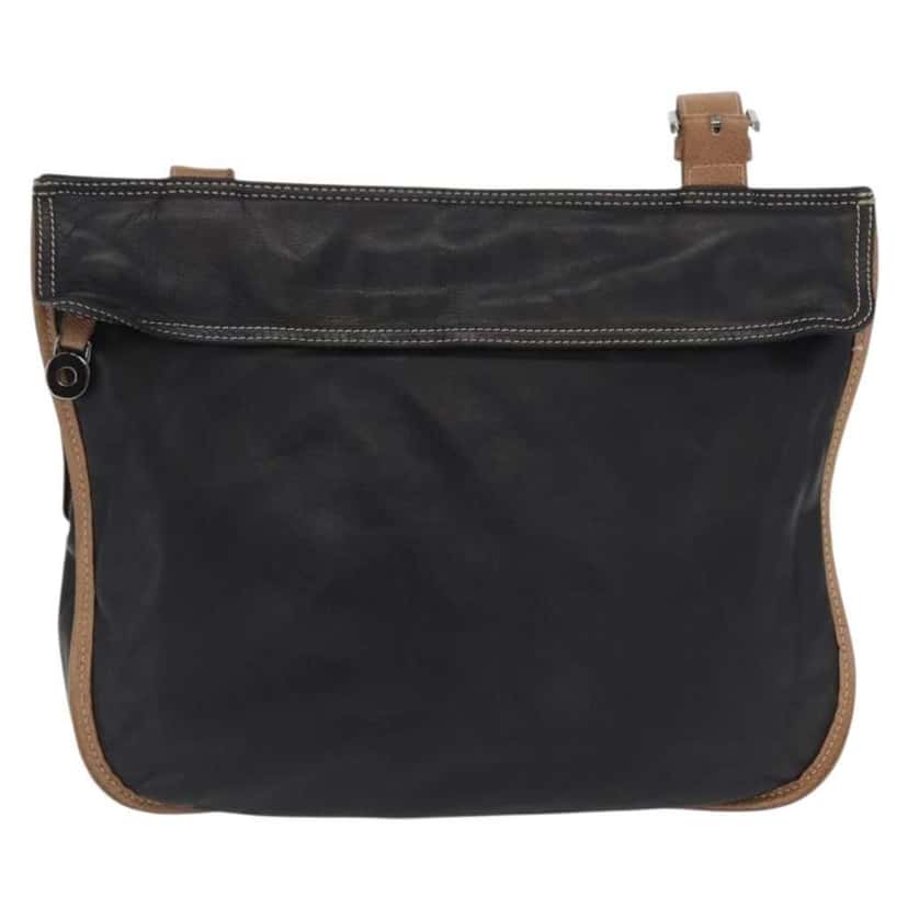 Loewe Anagram Shoulder Bag Black Leather Good condition - Back View