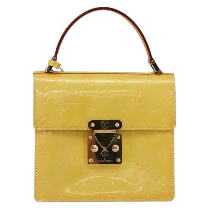 Louis Vuitton Spring Street NM Handbag Yellow Fair condition - Front View