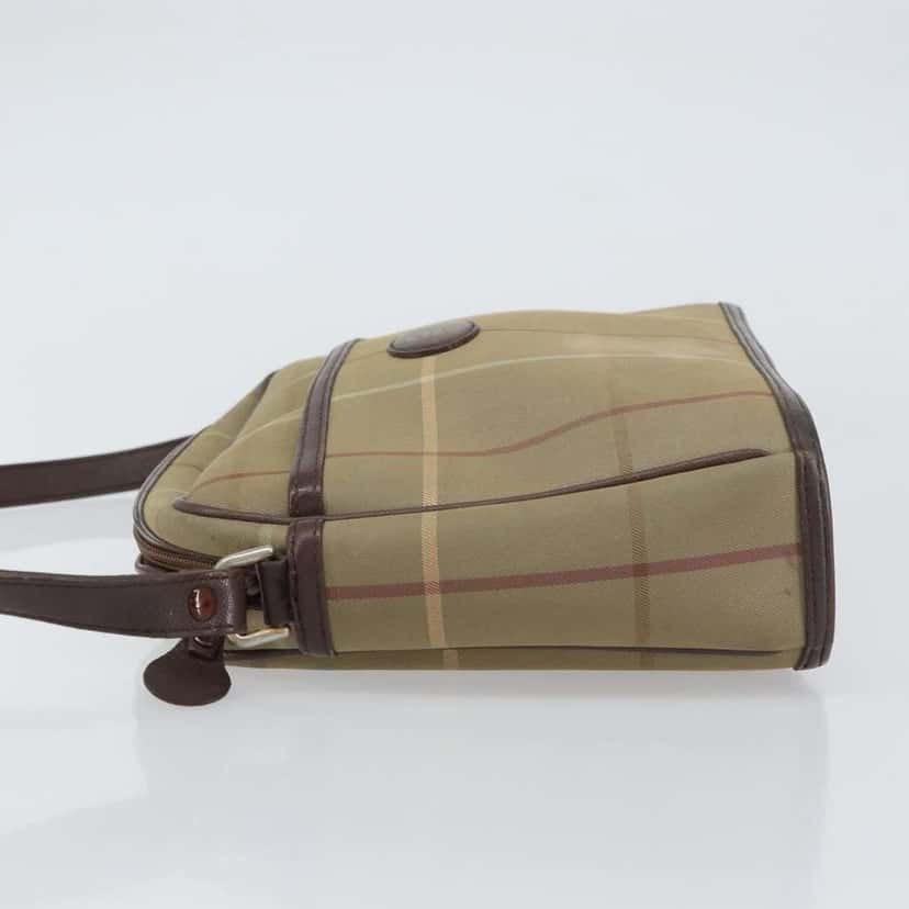 Burberry Nova check Shoulder bag Beige Canvas Good condition - Model View