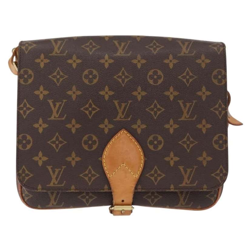 Louis Vuitton Cartouchiere Handbag Brown Canvas Good condition - Front View