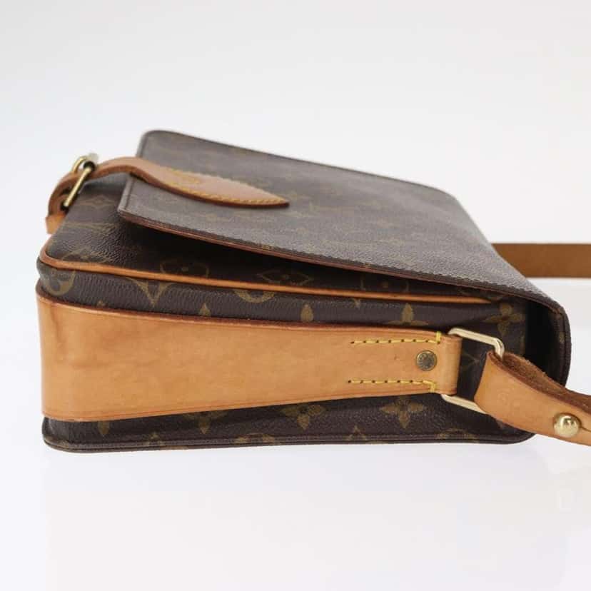 Louis Vuitton Cartouchiere Handbag Brown Canvas Good condition - Inside View