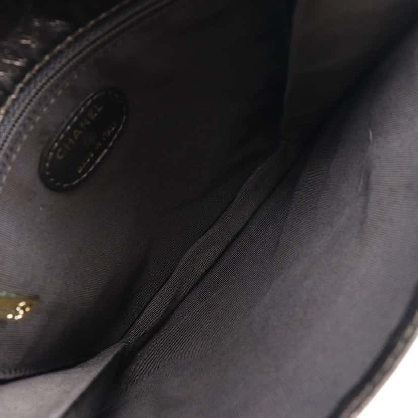 Chanel Vintage Shoulder Bag Brown Leather Good condition - Inside View