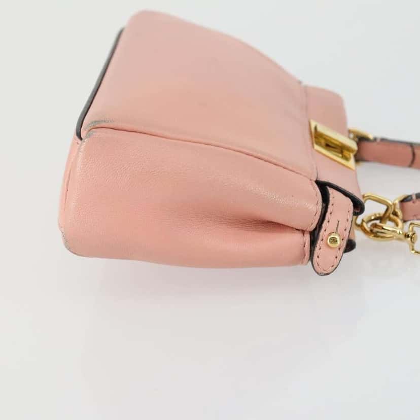 Fendi Peekaboo Bag Pink Leather Good condition - Inside View