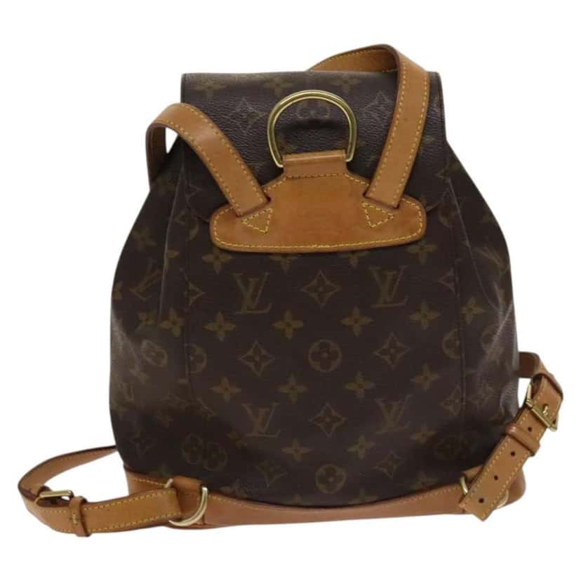 Louis Vuitton Vintage Montsouris Backpack Brown Canvas Good condition - Back View