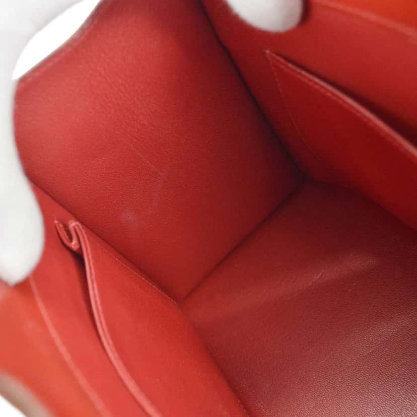 Hermès Dalvy Bag Red Leather Good condition - Inside View