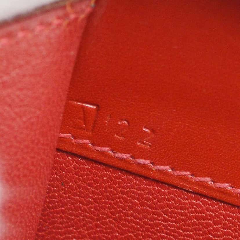 Hermès Dalvy Bag Red Leather Good condition - Box View