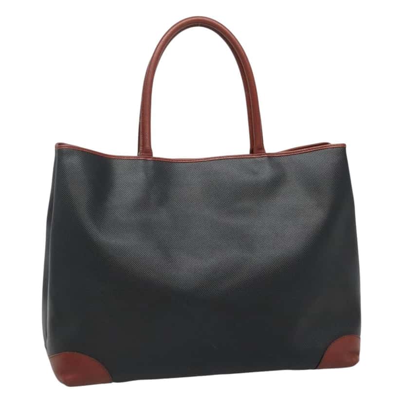 Bottega Veneta Marco Polo Tote Black Canvas Good condition - Front View