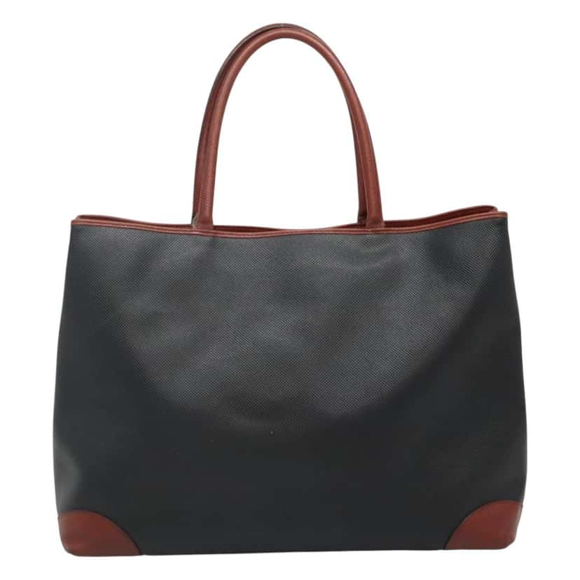 Bottega Veneta Marco Polo Tote Black Canvas Good condition - Back View