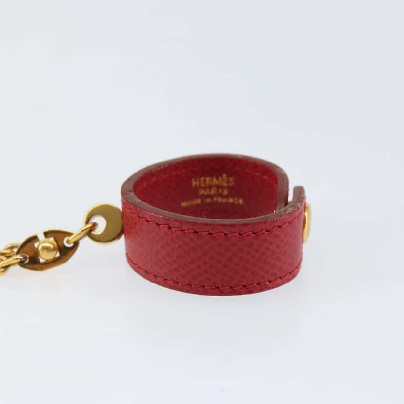 Hermès Vintage Glove Holder Red Leather Good condition - Box View
