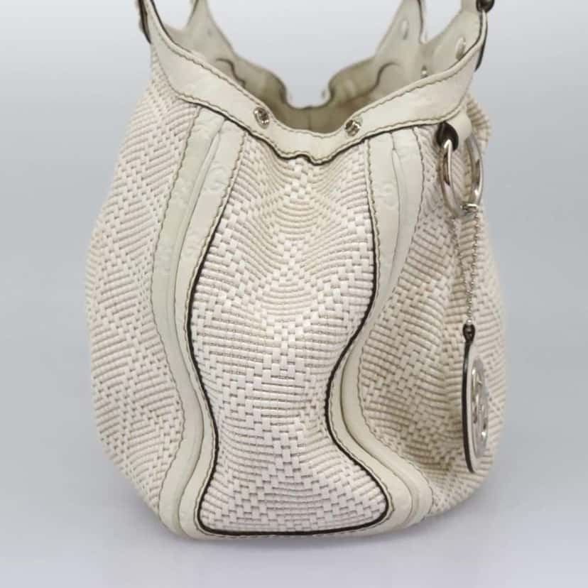 Gucci Sukey Tote Silver Wood Good condition - Model View