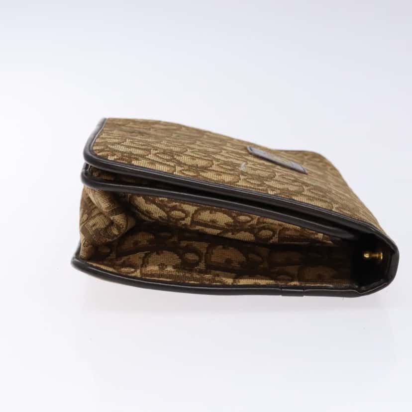 Christian Dior Vintage Trotter Pouch Brown Canvas Good condition - Inside View