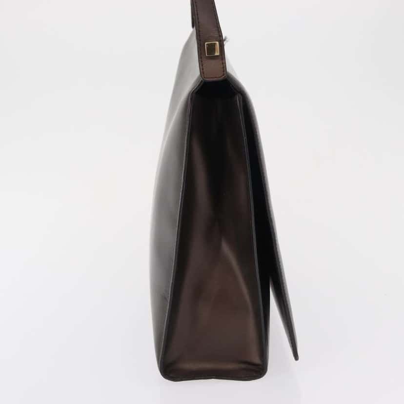 Gucci Vintage Shoulder Bag Brown Leather Fair condition - Model View