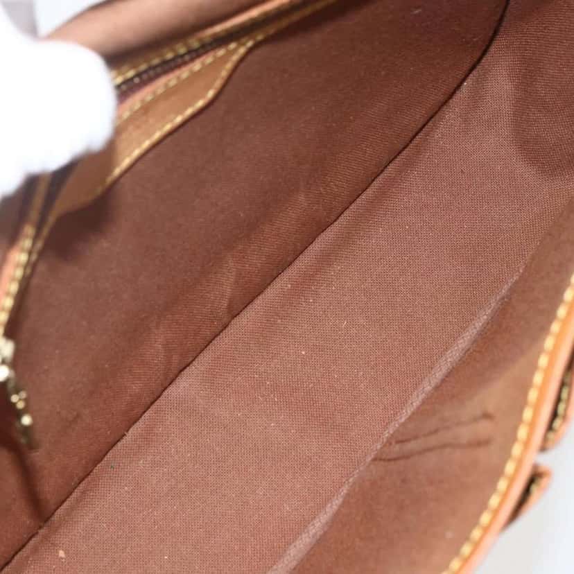 Louis Vuitton Sac Gibeciere Messenger Bag Brown Canvas Good condition - Box View