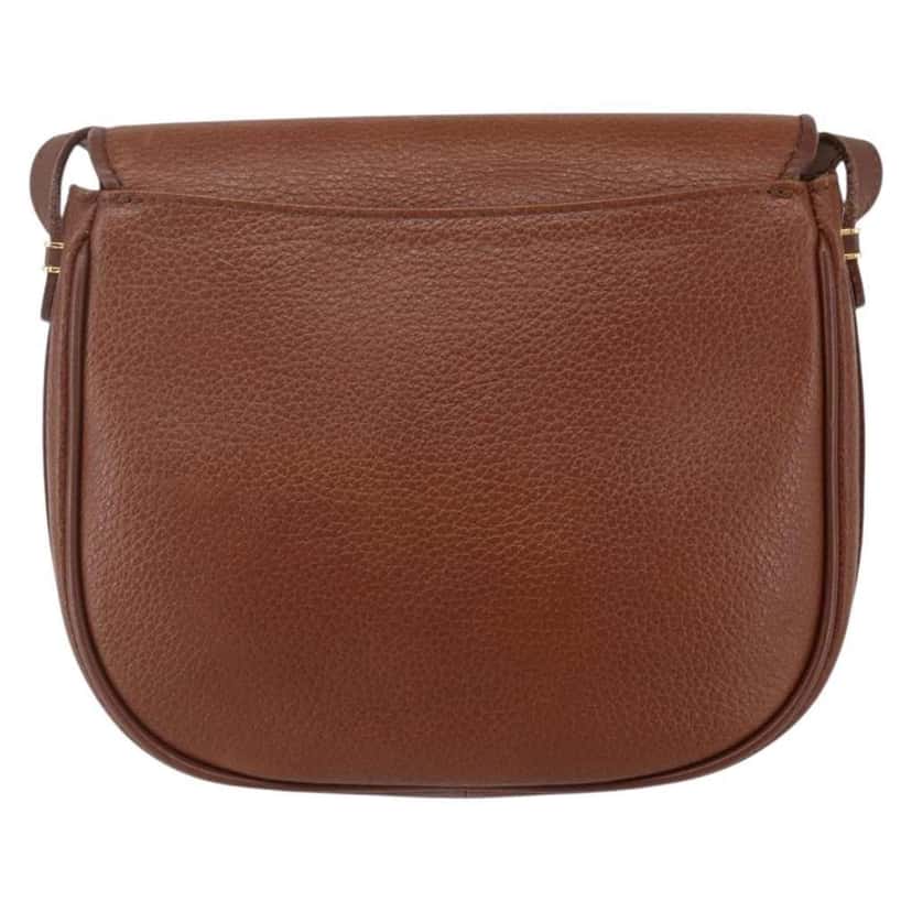 Burberry Vintage Shoulder Bag Brown Leather Good condition - Back View
