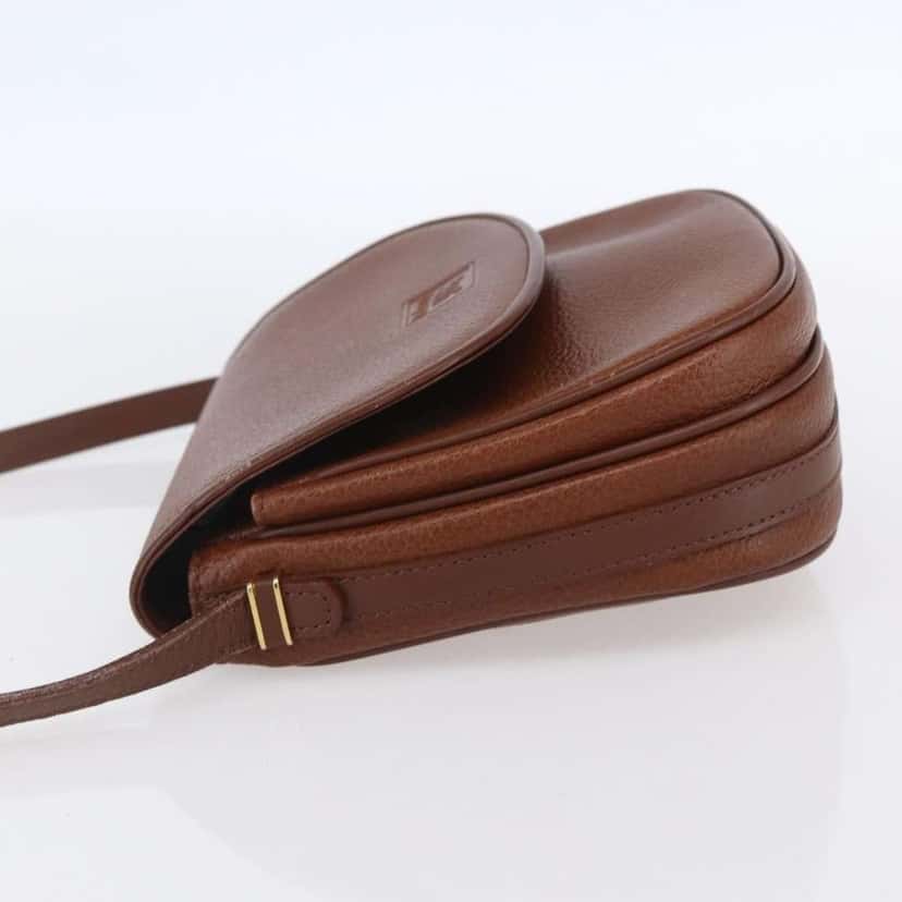 Burberry Vintage Shoulder Bag Brown Leather Good condition - Inside View
