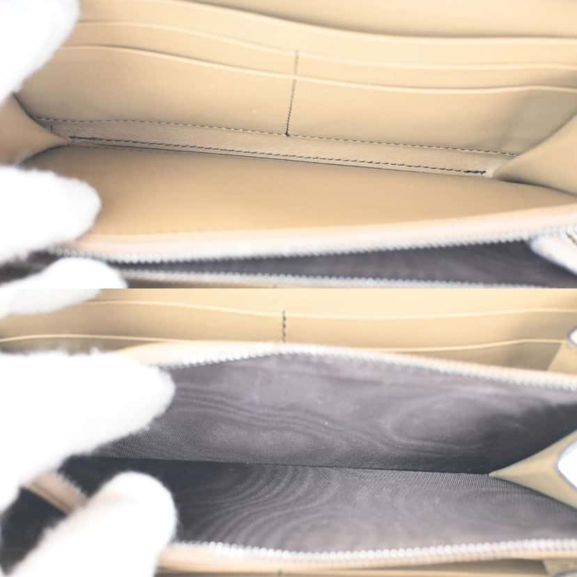 Bottega Veneta Intrecciato Long Zip  Wallet Brown Leather Good condition - Box View