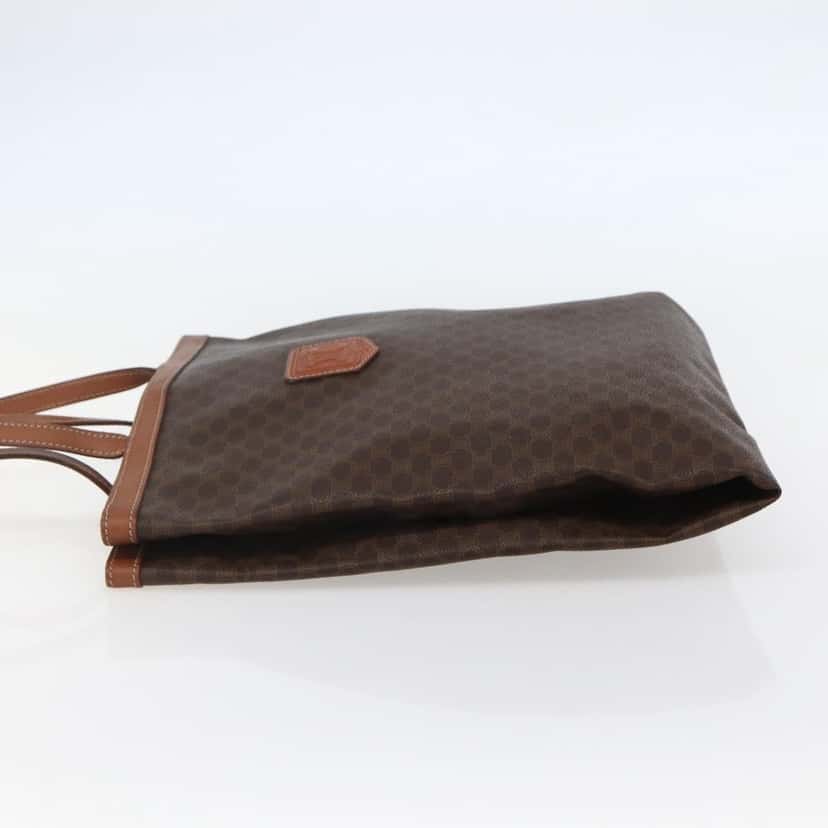 Celine Vintage Macadam Tote bag Brown Canvas Good condition - Inside View