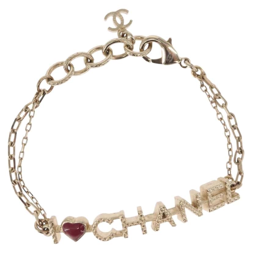 Chanel I Love Chanel Bracelet Gold Metal Good condition - Front View