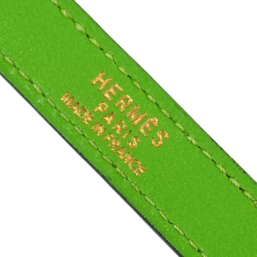 Hermès Kelly Shoulder Strap Green Leather Good condition - Model View