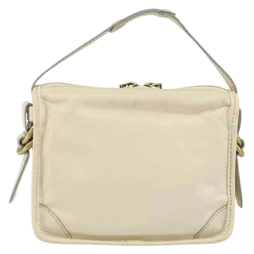 Chloe Vintage handbag White Leather Good condition - Back View