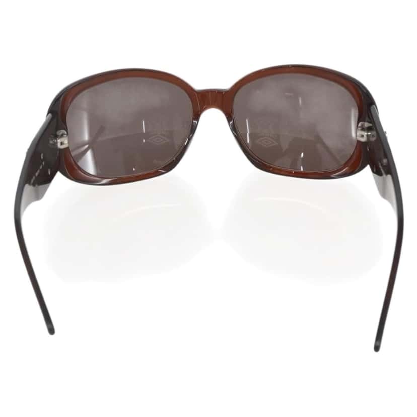 Chanel Camélia sunglasses Brown Plastic Good condition - Back View