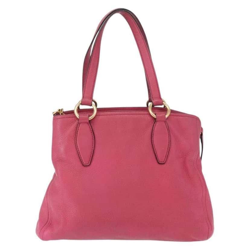 Miu Miu Phenix Convertible Tote Pink Leather Good condition - Back View