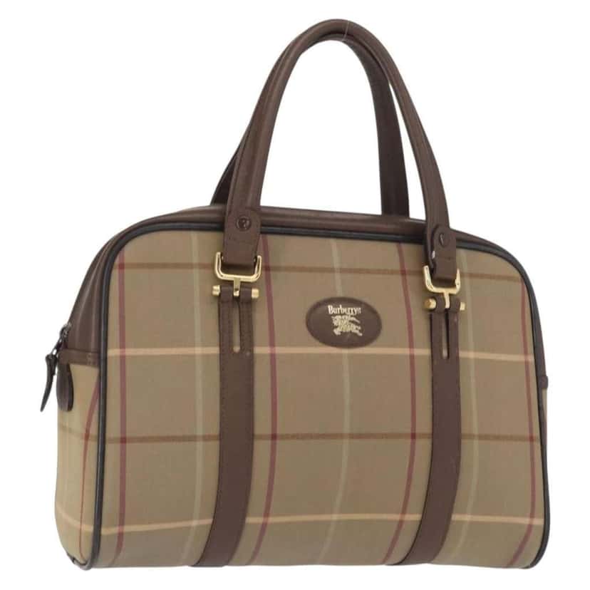 Burberry Nova Handbag Beige Canvas Good condition - Front View