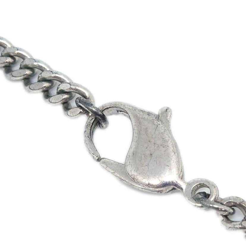 Chanel Vintage CC Pendant Necklace Silver Good condition - Inside View