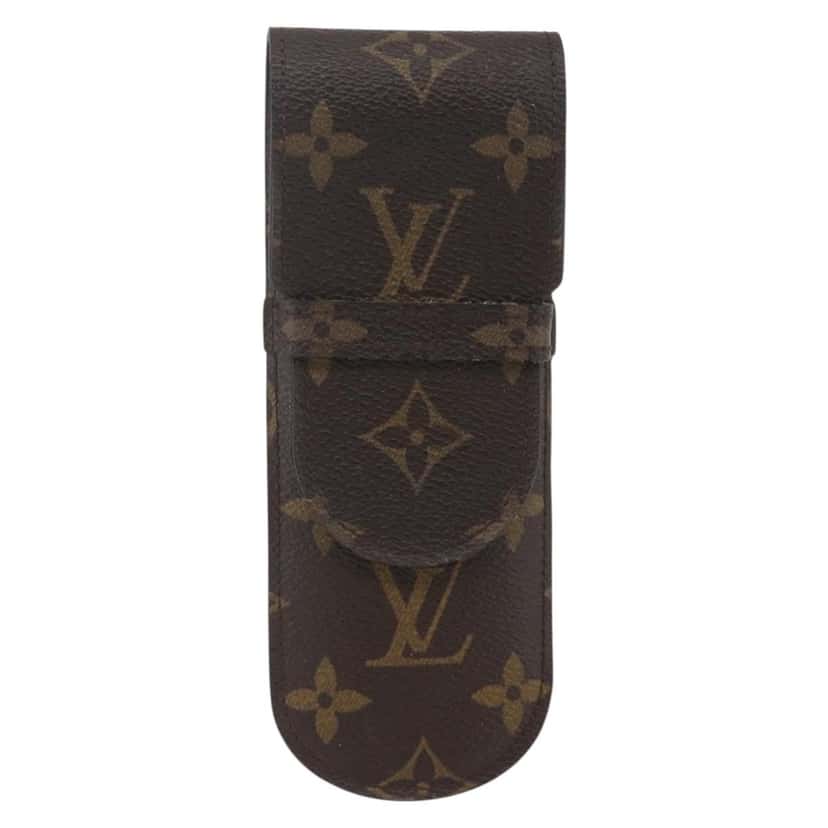 Louis Vuitton Etui à stylo Brown Canvas Good condition - Front View