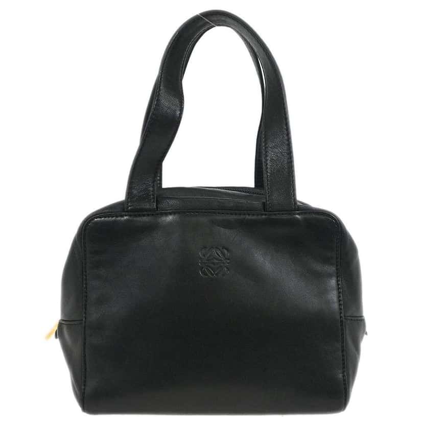 Loewe Anagram handbag Black Leather Good condition - Front View