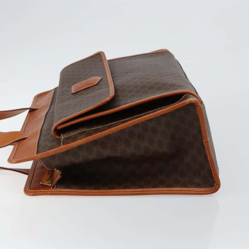 Celine Vintage Macadam Tote bag Brown Canvas Good condition - Model View