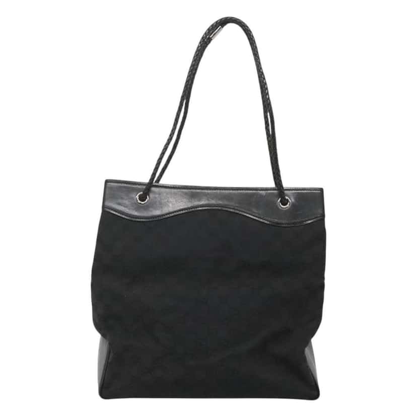 Gucci GG Canvas Bag Black Canvas Good condition - Back View