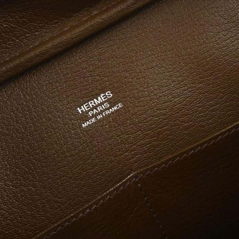 Hermès Plume Bag Brown Leather Good condition - Model View