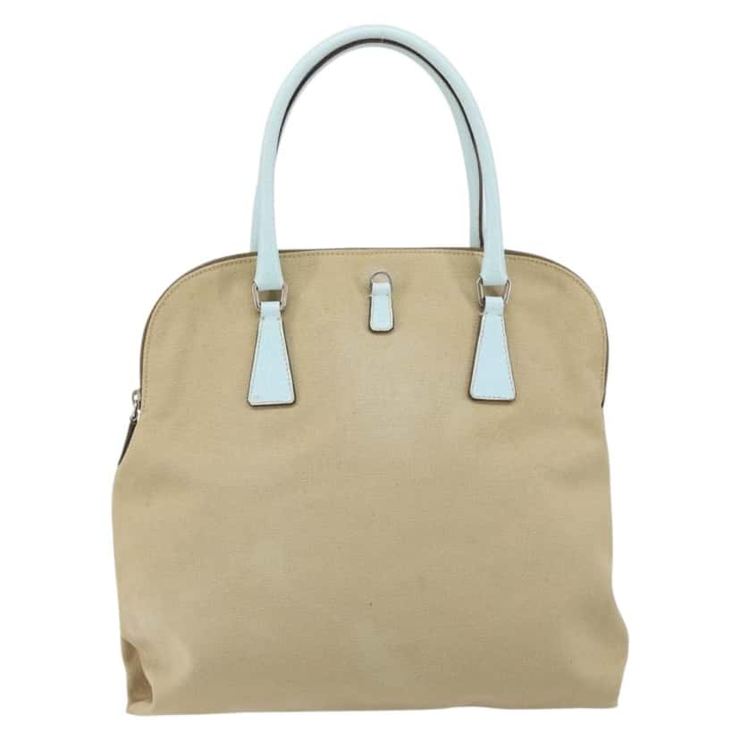 Prada Vintage Handbag Beige Canvas Good condition - Back View
