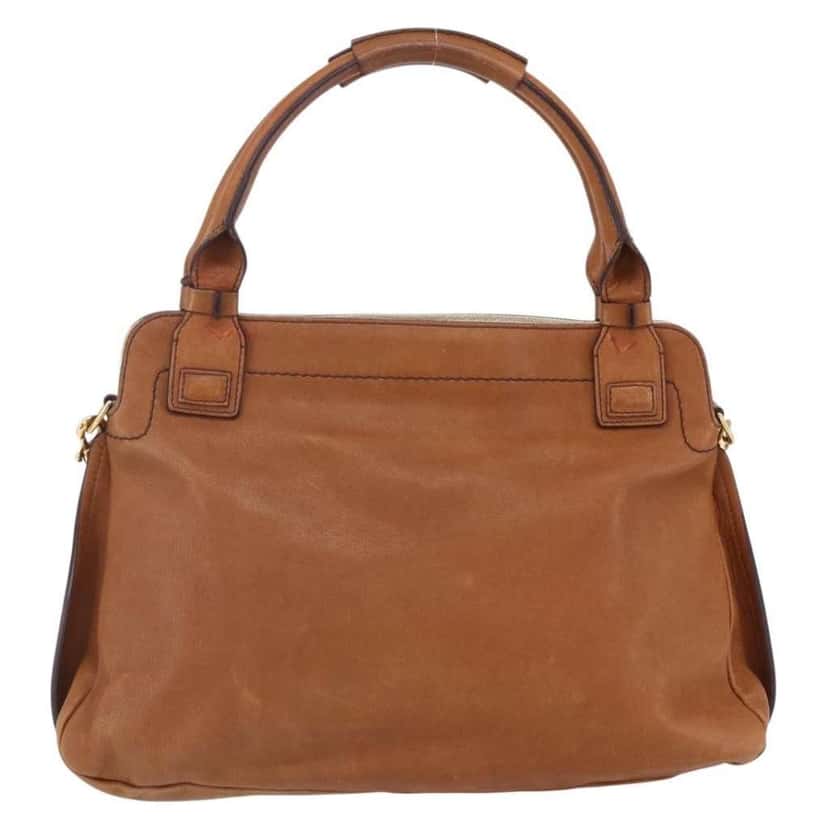 Chloe Margaret Handbag Brown Leather Good condition - Back View