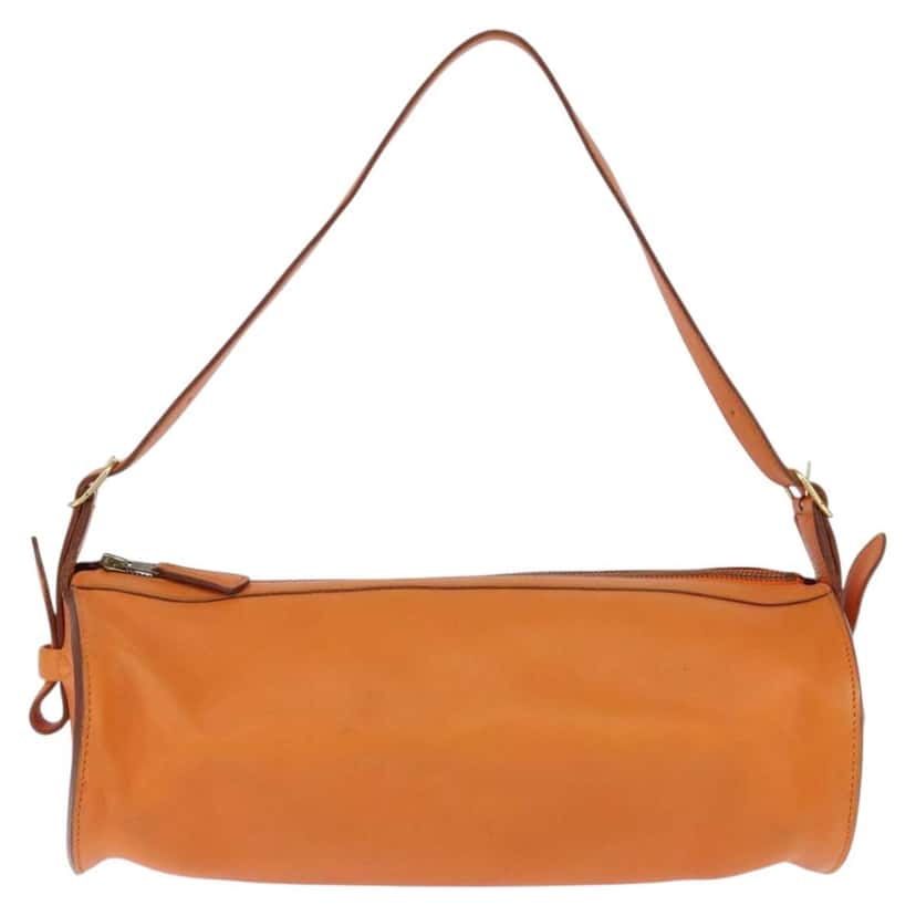 Hermès Sac Doremi Bag Orange Leather Good condition - Front View
