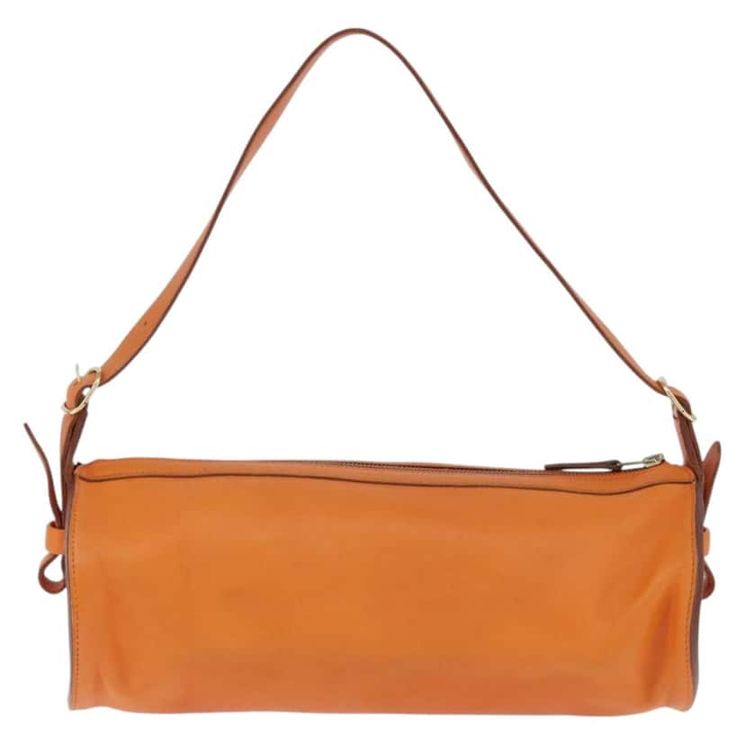 Hermès Sac Doremi Bag Orange Leather Good condition - Back View