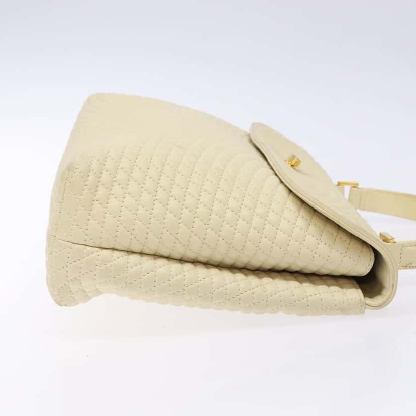 Bally Vintage Flap Handbag Beige Leather Good condition - Inside View