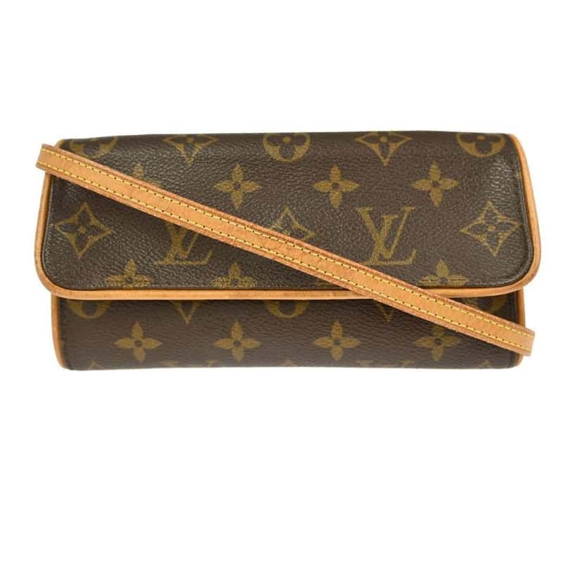Louis Vuitton Twin Handbag Brown Canvas Fair condition - Front View