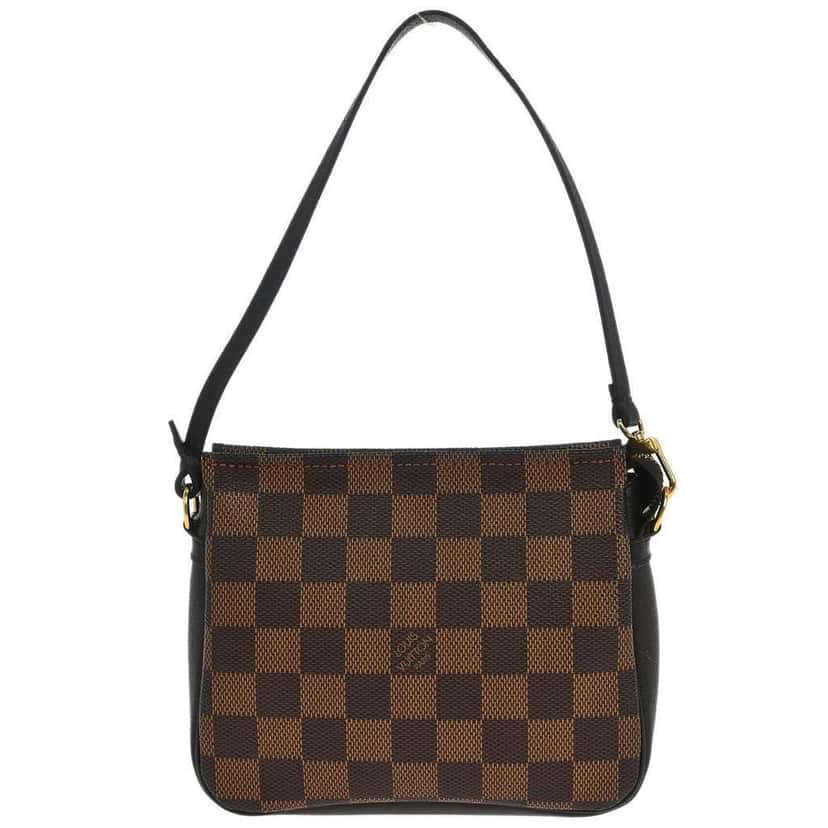 Louis Vuitton Trousse Make Up Bag Brown Canvas Good condition - Front View