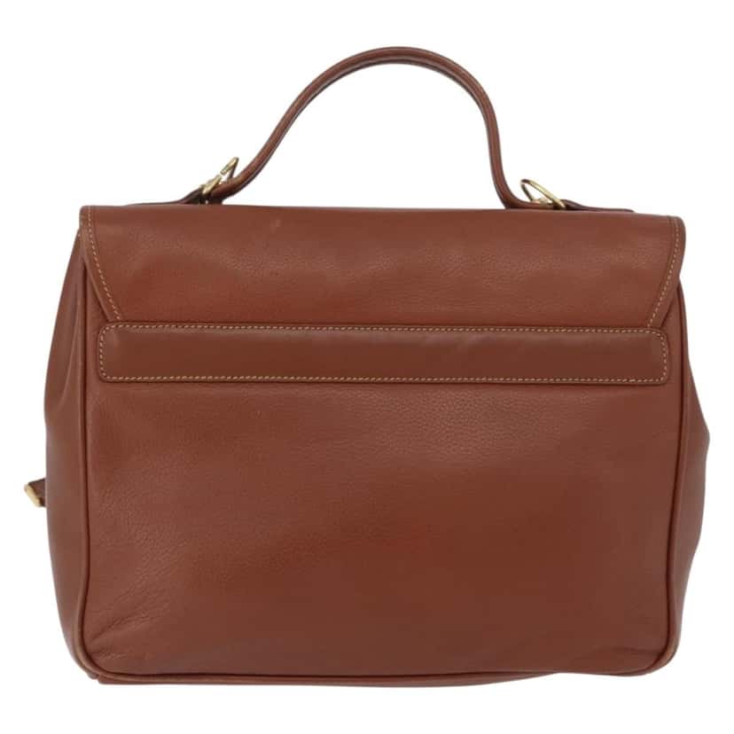 Gucci Vintage Handbag Brown Leather Good condition - Back View