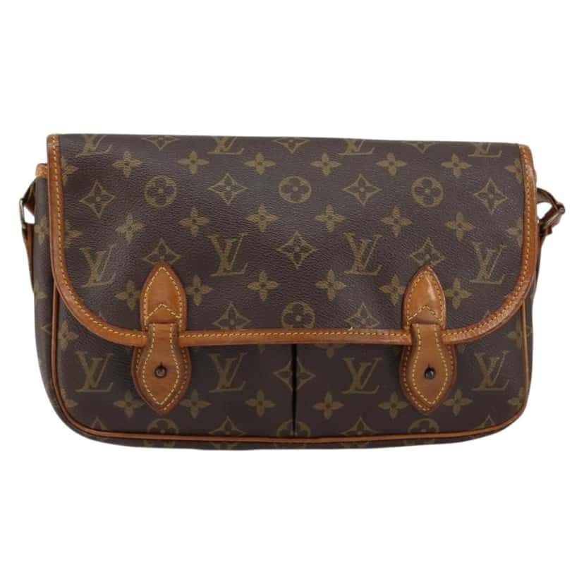 Louis Vuitton Sac Gibeciere Messenger Bag Brown Canvas Good condition - Front View