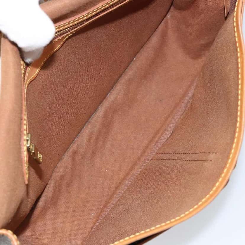 Louis Vuitton Sac Gibeciere Messenger Bag Brown Canvas Good condition - Box View