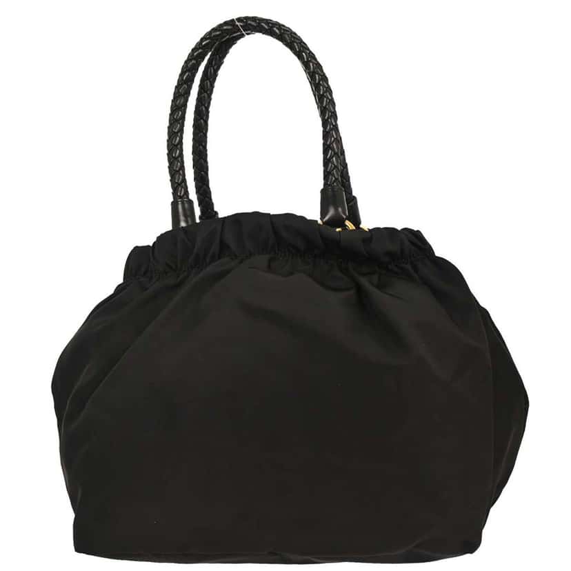 Prada Convertible Bow Tote Black Good condition - Back View