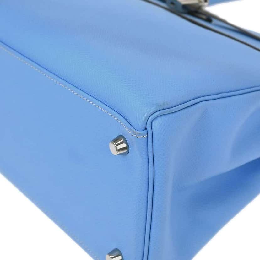 Hermès Kelly Handbag Blue Leather Good condition - Inside View
