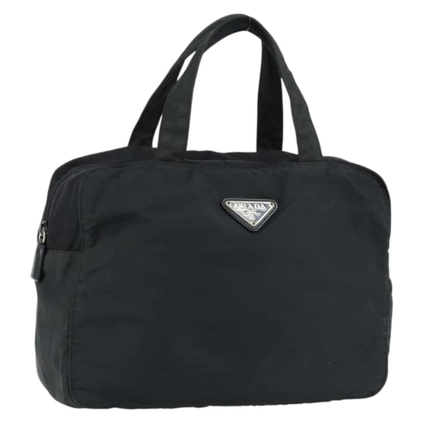 Prada Vintage Zip Handbag Black Good condition - Front View