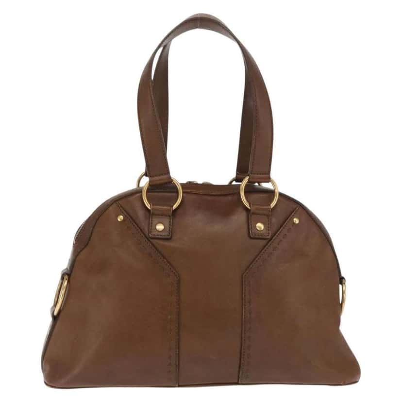 Saint Laurent Muse Dome Bag Brown Leather Fair condition - Back View