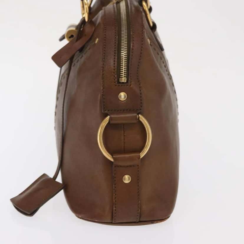 Saint Laurent Muse Dome Bag Brown Leather Fair condition - Inside View