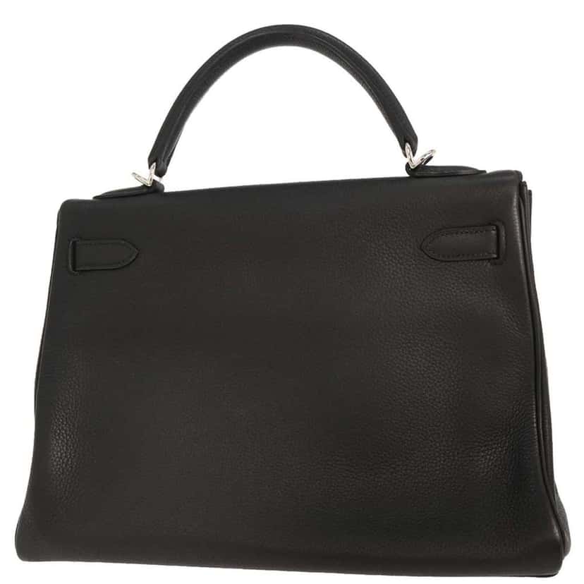 Hermès Kelly Handbag Black Good condition - Back View